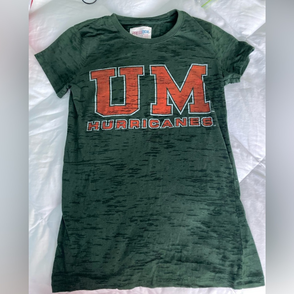 Ladies UM Hurricane shirt